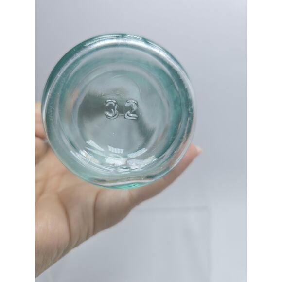 Antique Clear Glass Storage Spice or Condiment Jar Container w/Lid - Picture 3 of 4